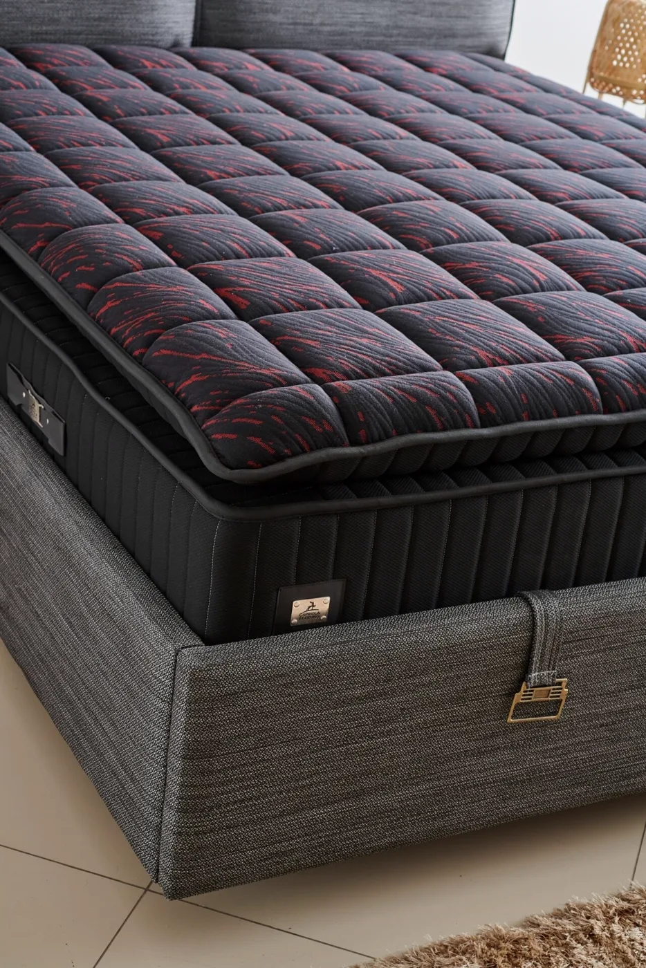 Olympic 140x200 Double Mattress, Divan Base, Headboard Set CP1012