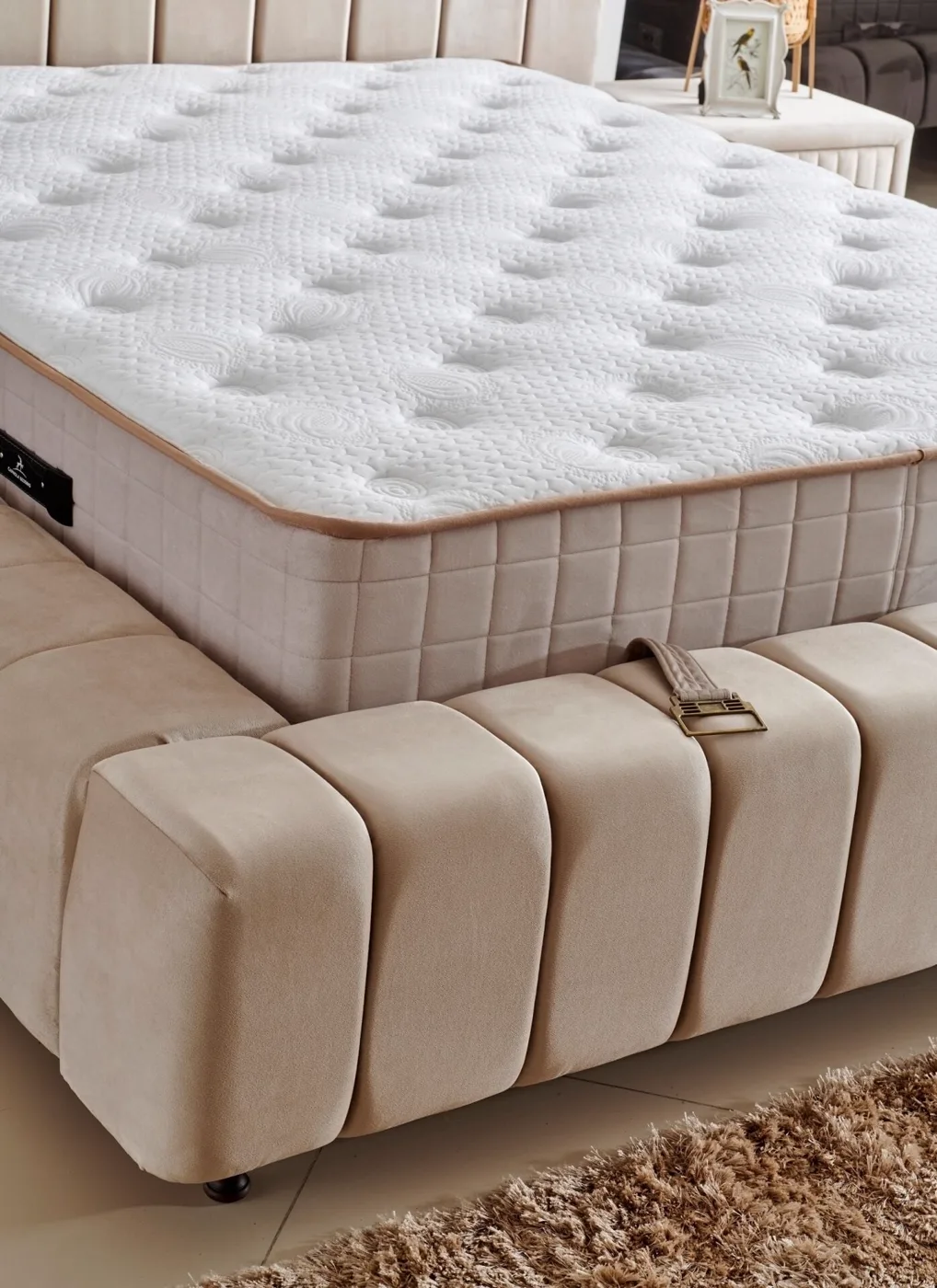 Tokyo 100x200 Single Mattress, Divan Base, Headboard Set CP1006