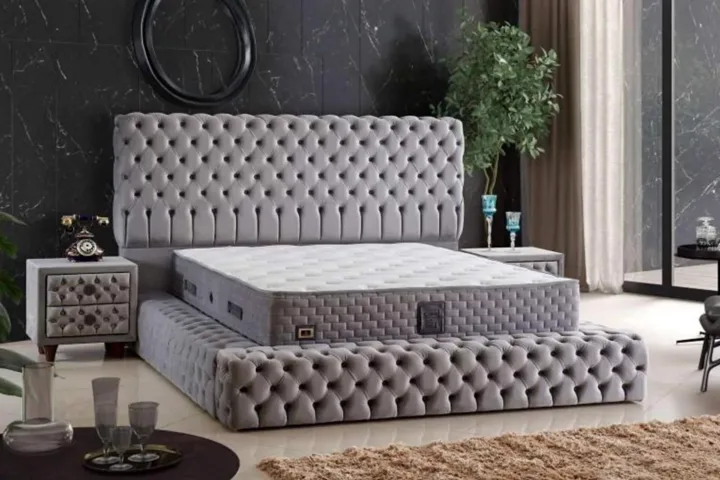 Carol Plus 160x200 Double Mattress, Divan Base, Headboard Set CP1007