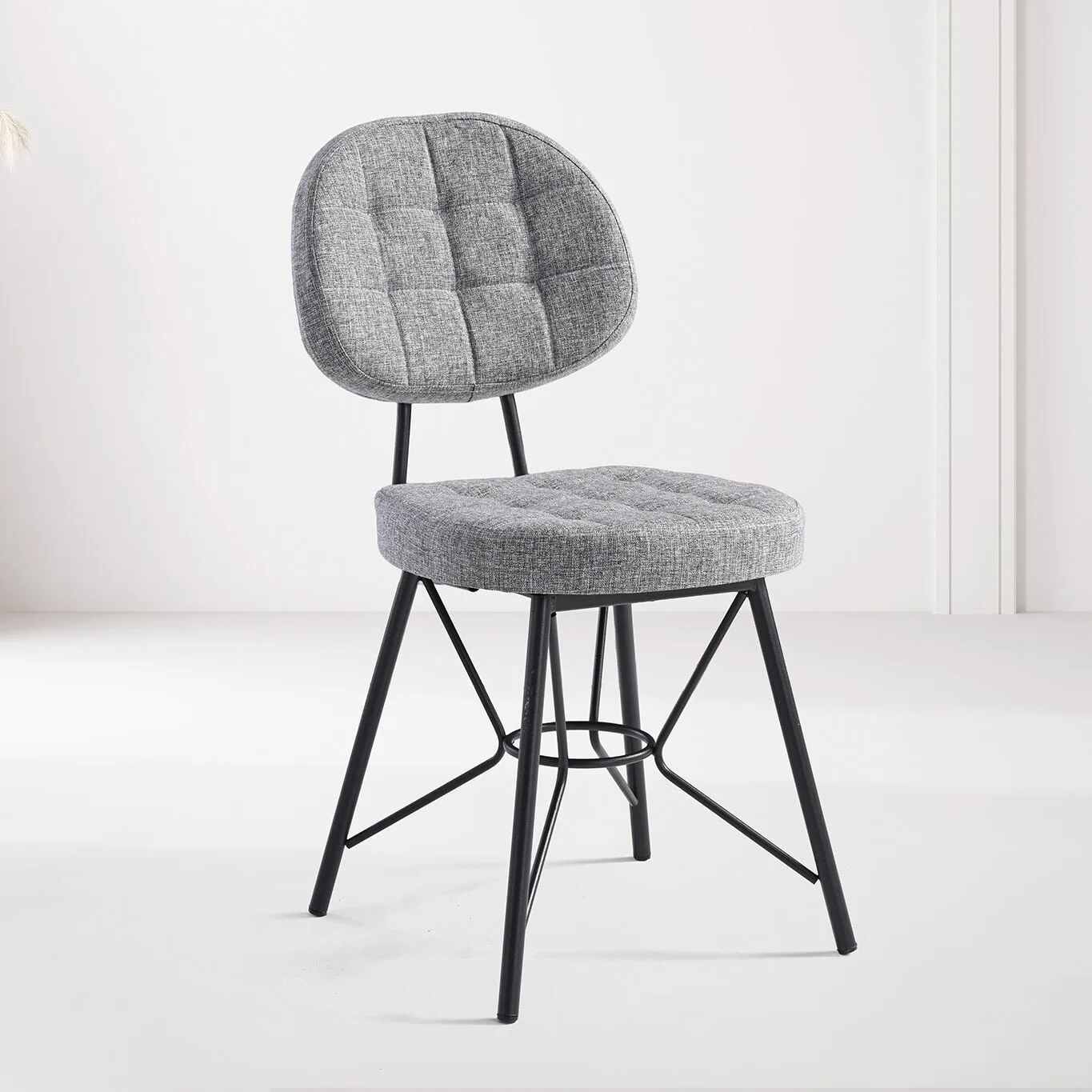 Mix White Marble Table & Gozde Chair & Gozde Bench Set HDR1436