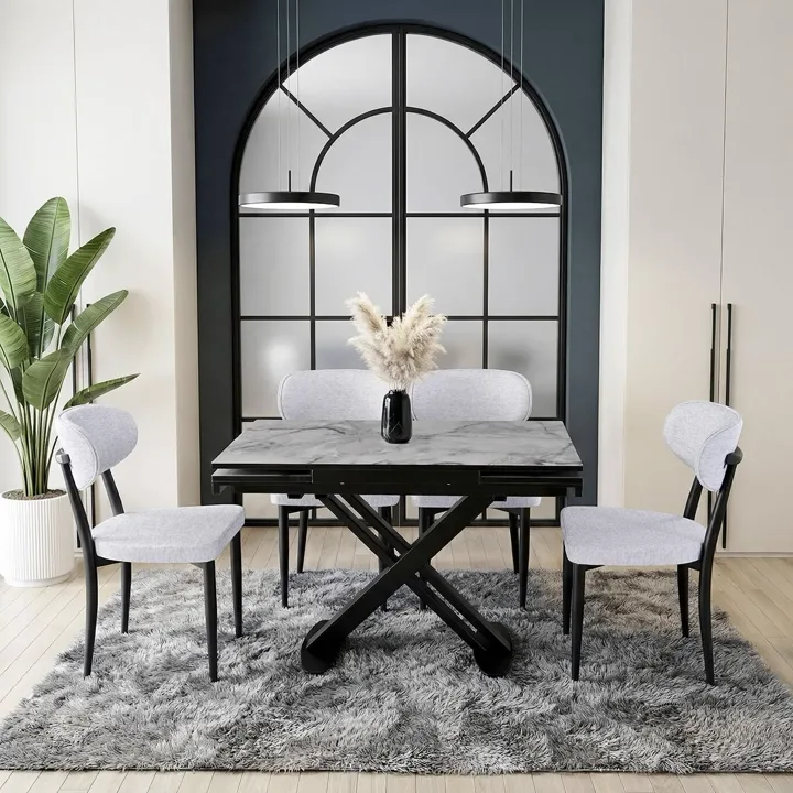 Galata Mini Marmol Table & Elma Chair Set HDR1418