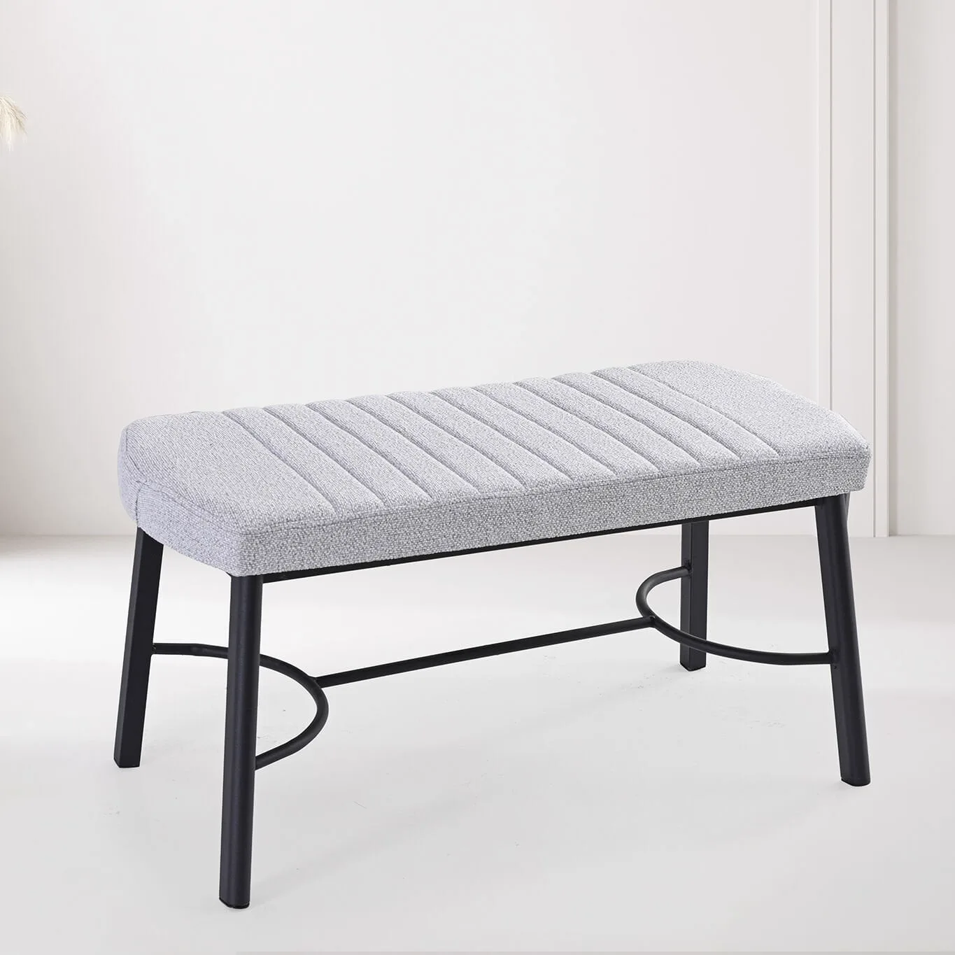 Mix White Marble Table & Ceyda Chair & Ceyda Bench Set HDR1435