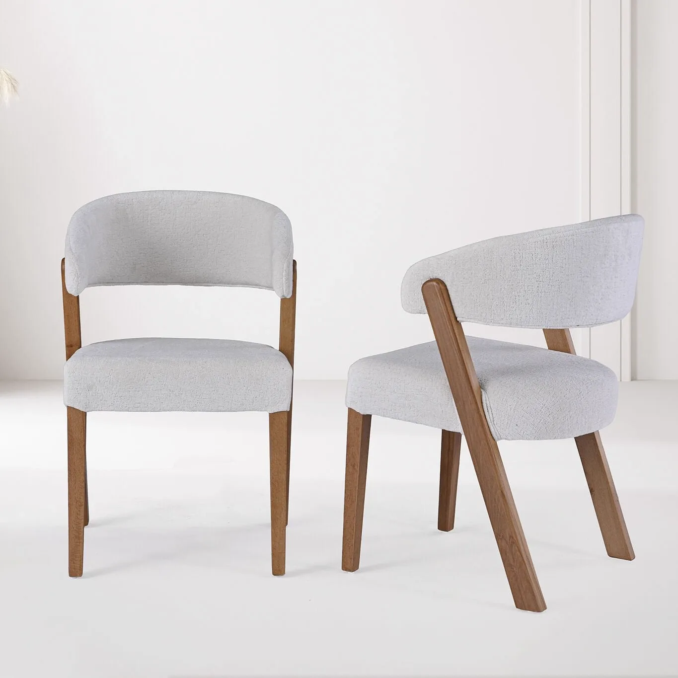 Defne Travertine Table & Oyku Chair Set HDR1407