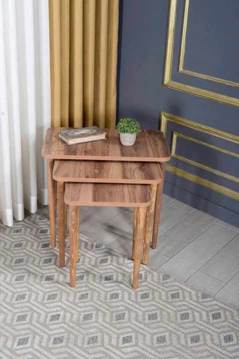 Turned Nesting Tables Walnut TN0710