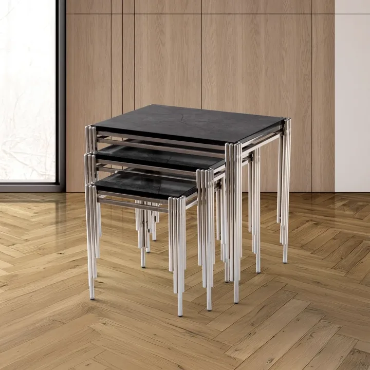 Piyano Square Nesting Tables Ironi TN0696