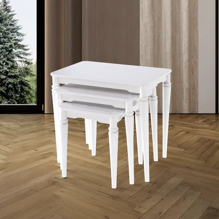 Izmir Nesting Tables White TN0649