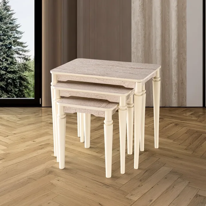 Izmir Nesting Tables Travertine TN0651