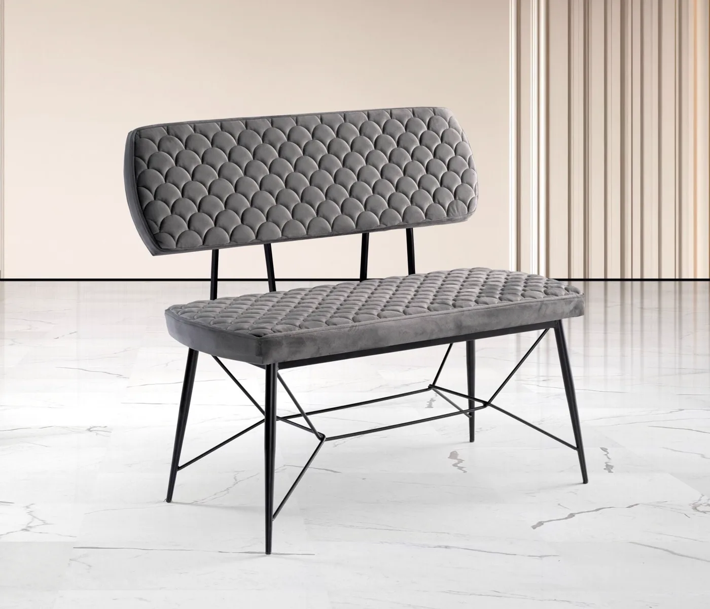 Yaz Bench Table Chair Set Bendir TN0635