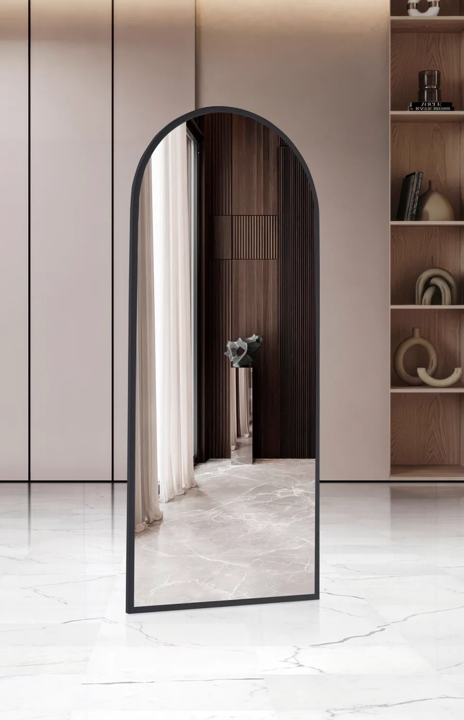 Miroir profilé Celal noir TN0599
