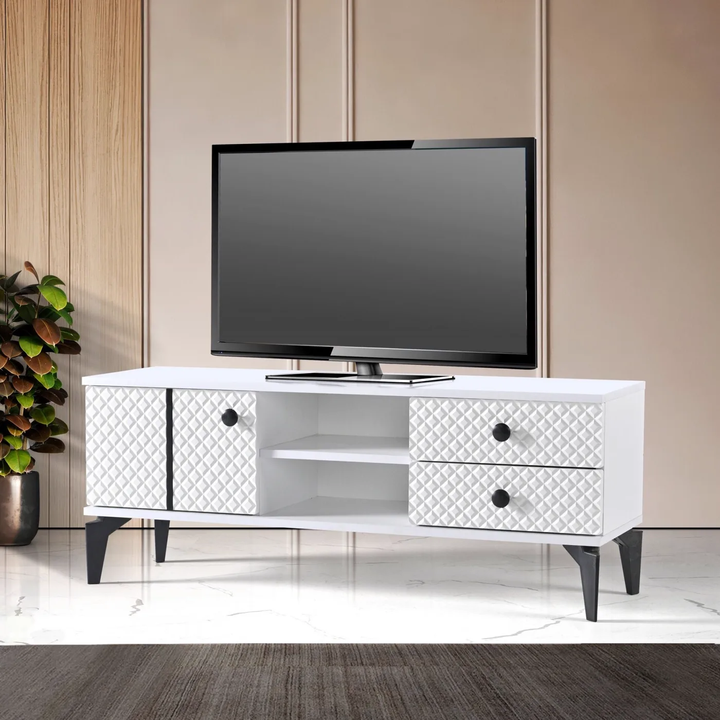 Star 120 TV Table White TN0593