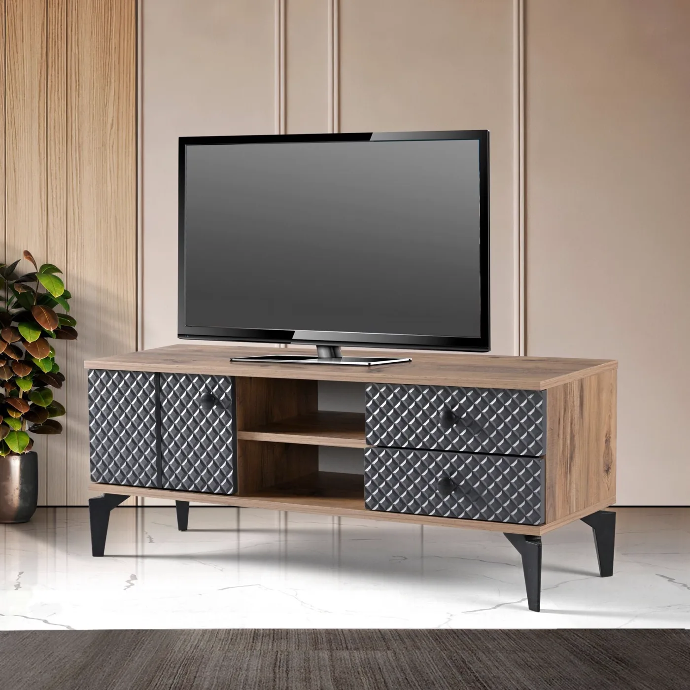 Star 120 TV Table Atlantic Pine - Anthracite TN0595