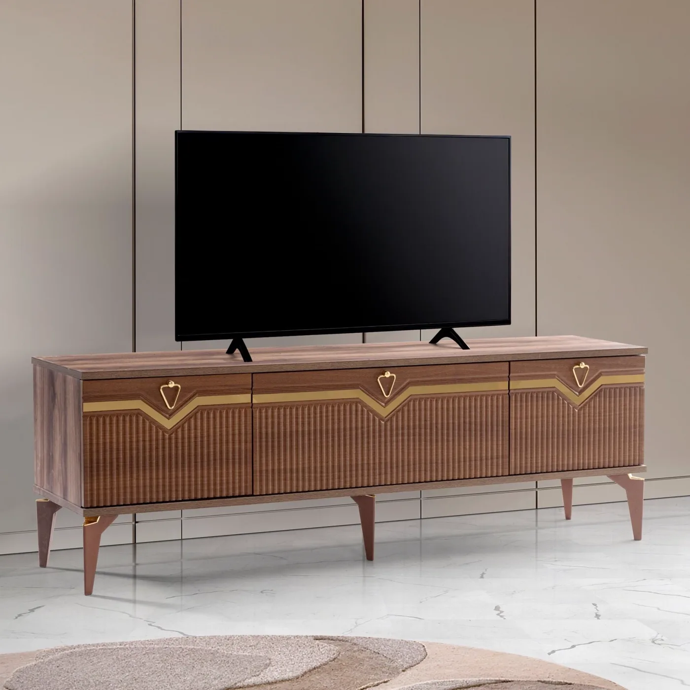 Atilla V TV Table Atlantic Pine - Walnut TN0590