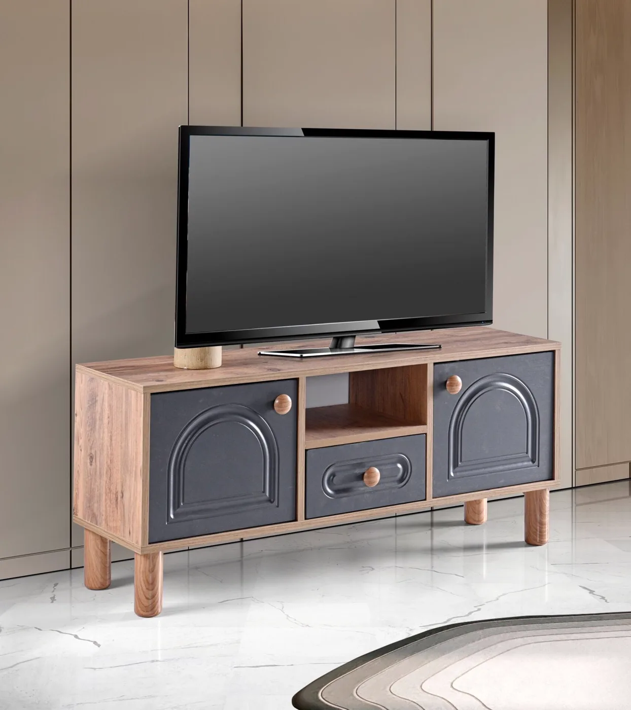 Aslan Bohem 120 TV Table Atlantic Pine - Anthracite TN0579
