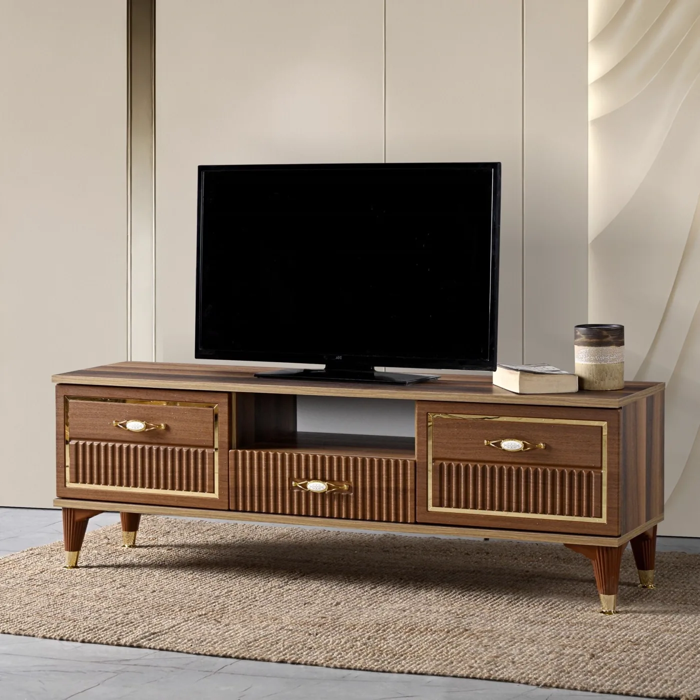 Aslan Fox 140 TV Table Atlantic Pine - Walnut TN0584