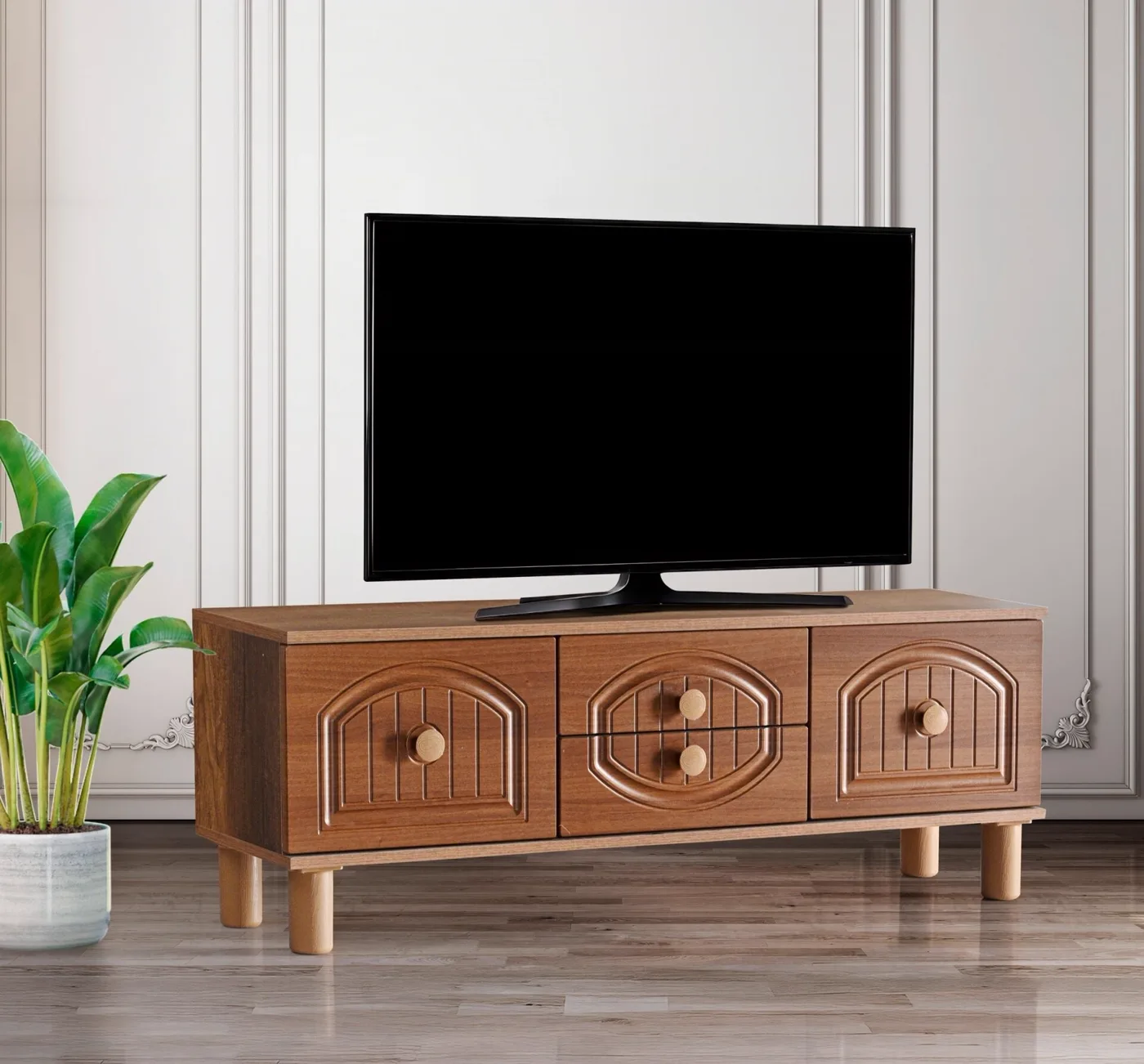 Aslan Ege Konak TV Stand Atlantic Pine - Walnut TN0569