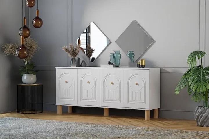 Bohemian Console, White TN0536