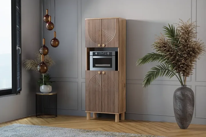 Mobile forno Mira, pino atlantico - noce TN0521