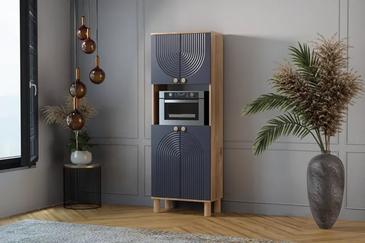 Mira Atlantic Pine - Anthracite Oven Cabinet TN0523
