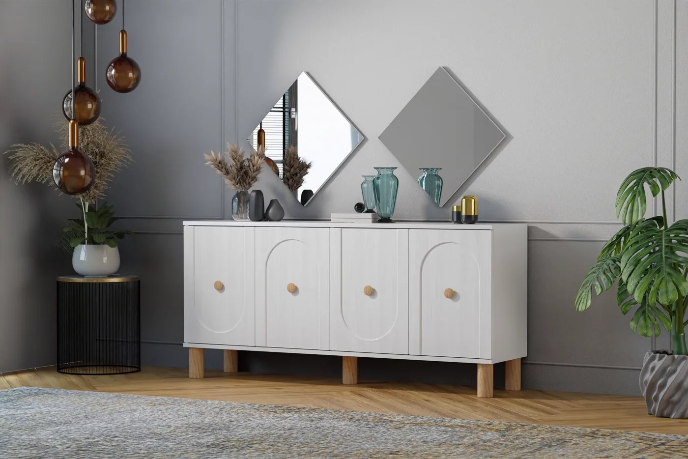 Vintage Console White TN0528