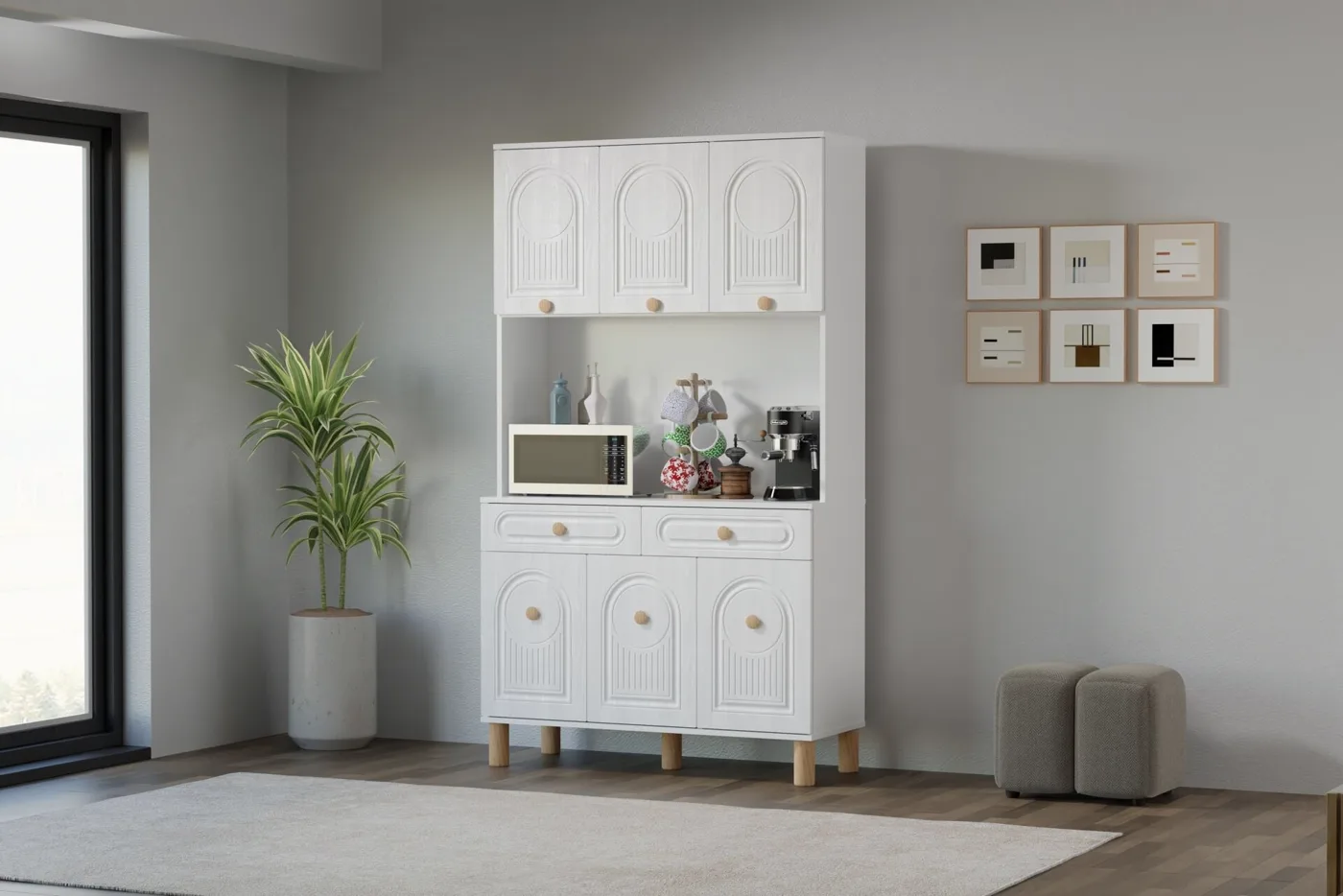 Bohem Large Coffee Corner White TN0512