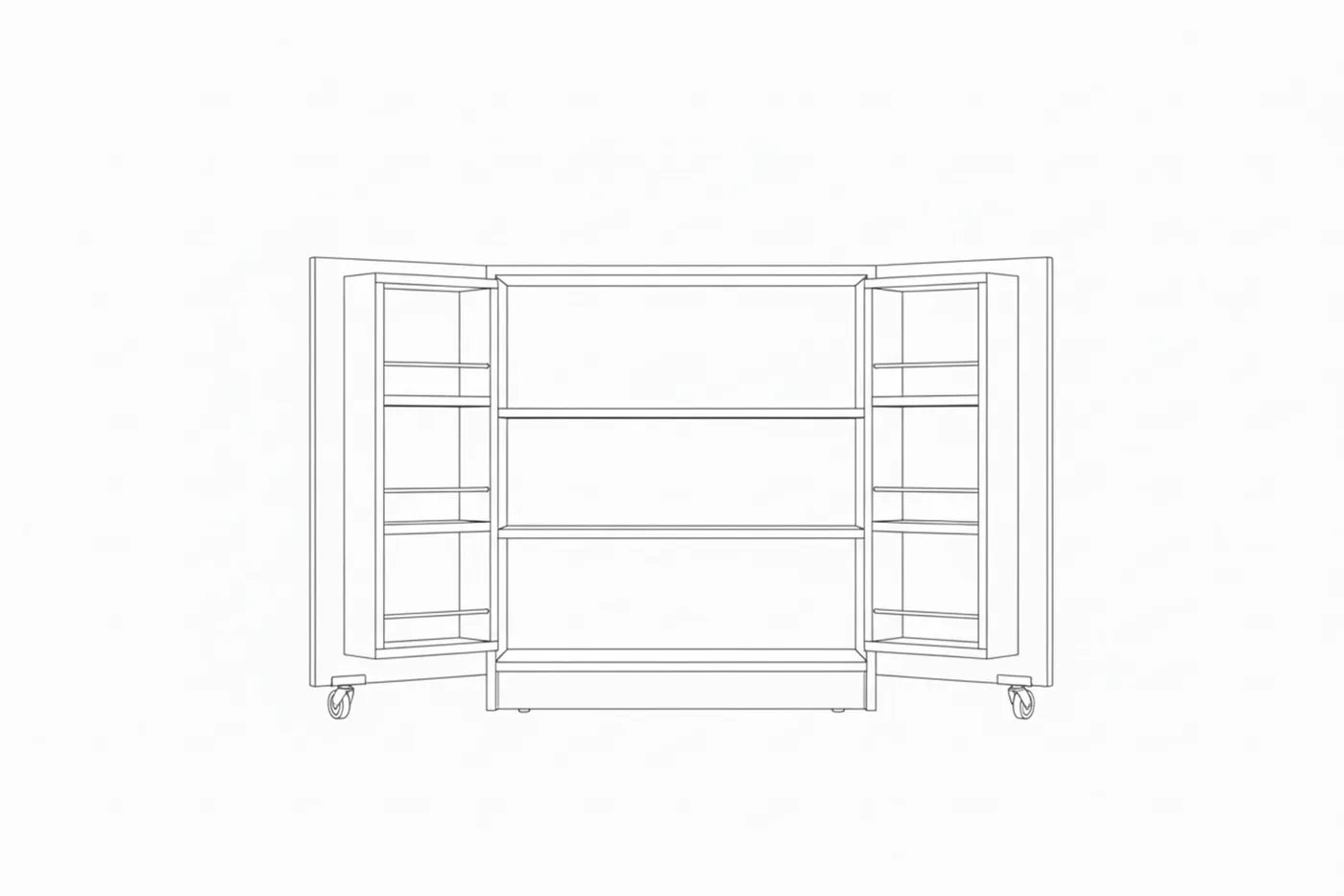 Mini Travertine Pantry Cabinet TN0503