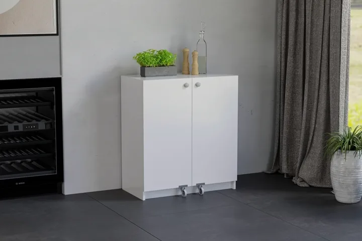 Mini White Pantry Cabinet TN0501