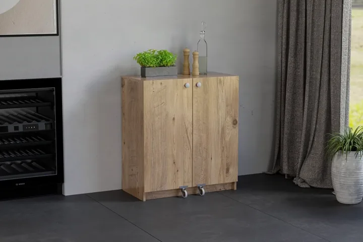 Mini Atlantic Pine Pantry Cabinet TN0502