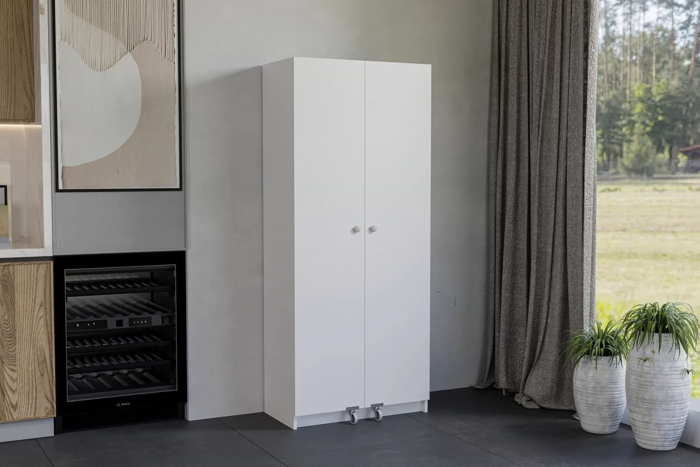 Jumbo White Pantry Cabinet TN0498