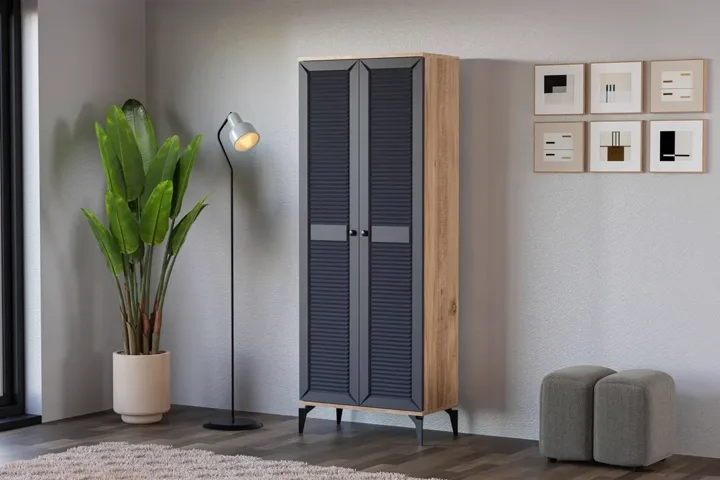 Naz Atlantic Pine - Anthracite Multi-purpose Cabinet TN0494