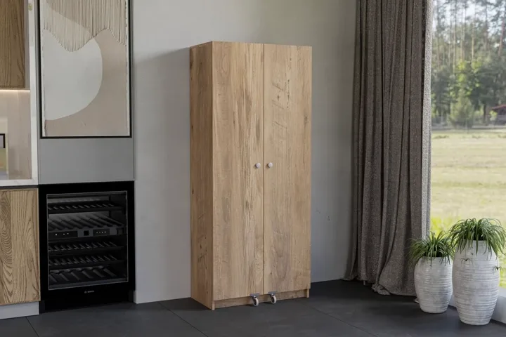 Jumbo Atlantic Pine Pantry Cabinet TN0499
