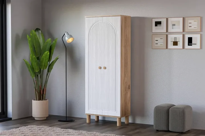 Bohem Atlantic Pine - White Multi-purpose Cabinet TN0489