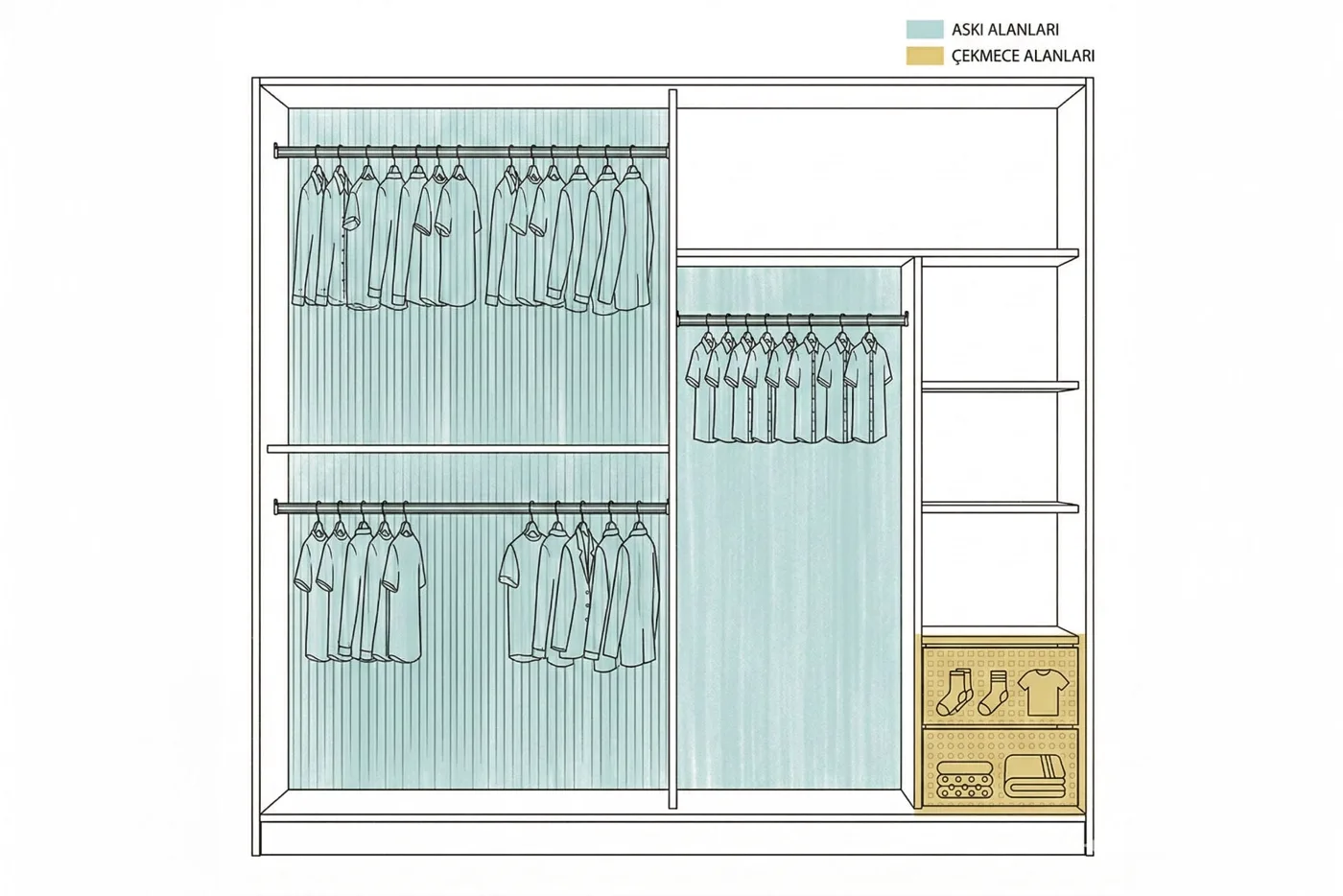 Can Sliding Door Wardrobe - Travertine TN0446B