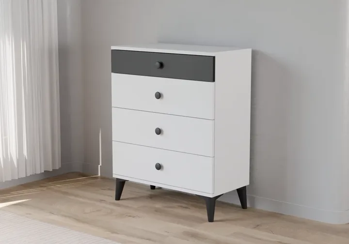Tire Chest of Drawers - White TN0423