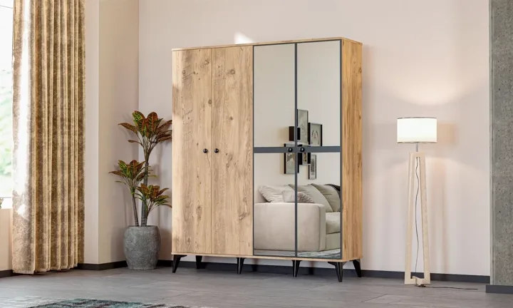 Tire 4-Door Wardrobe - Atlantic Pine TN0418