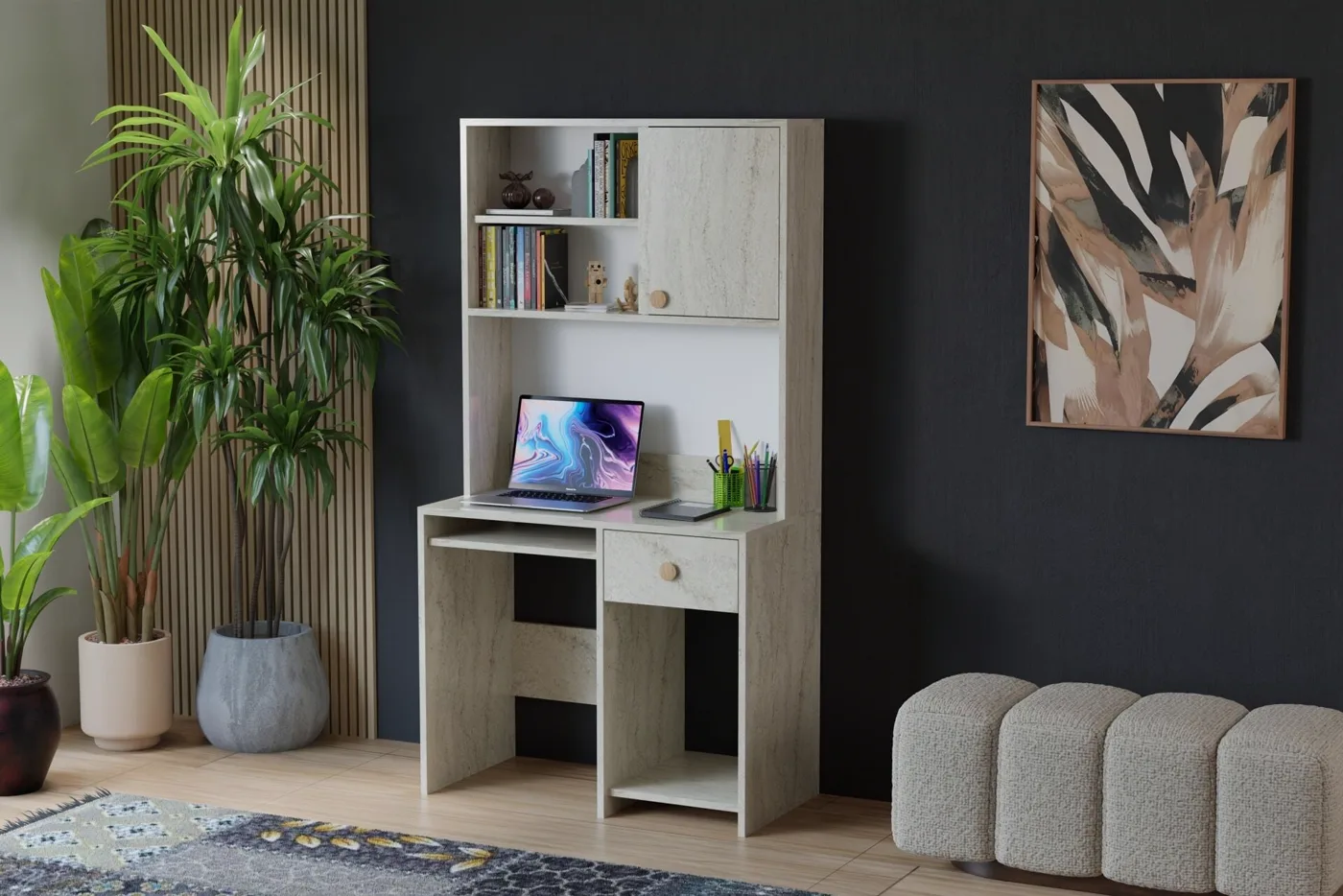 Vera Desk - Travertine TN0412