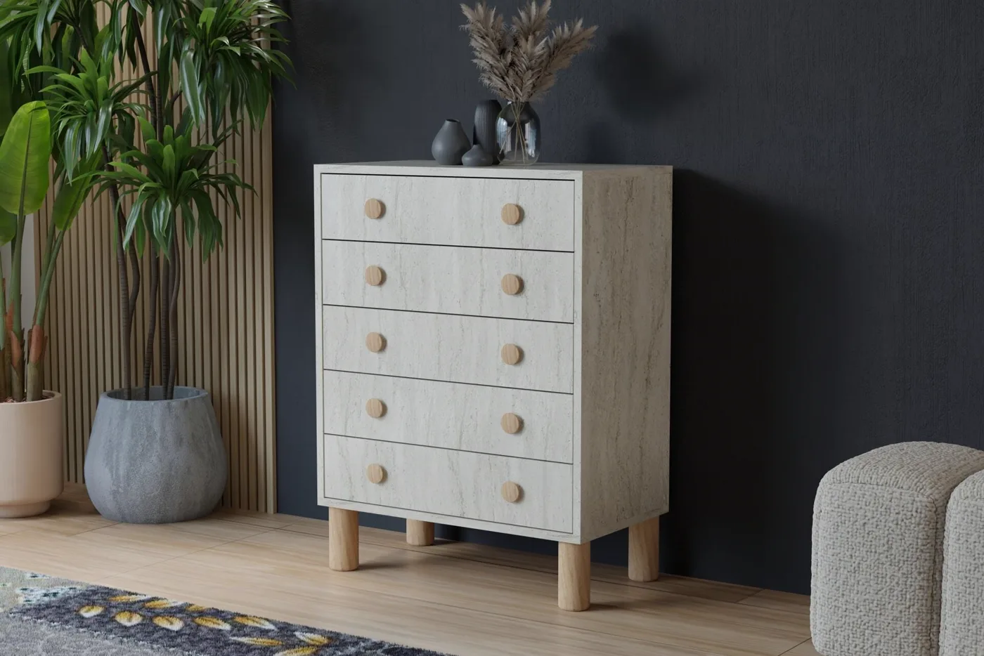 Vera Chest of Drawers - Travertine TN0413