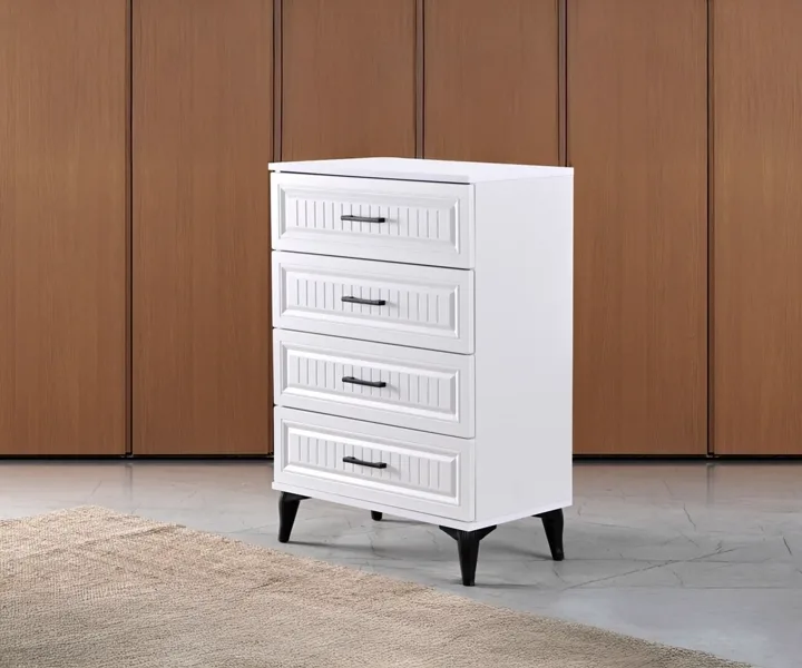 Uzay Chest of Drawers - White TN0385
