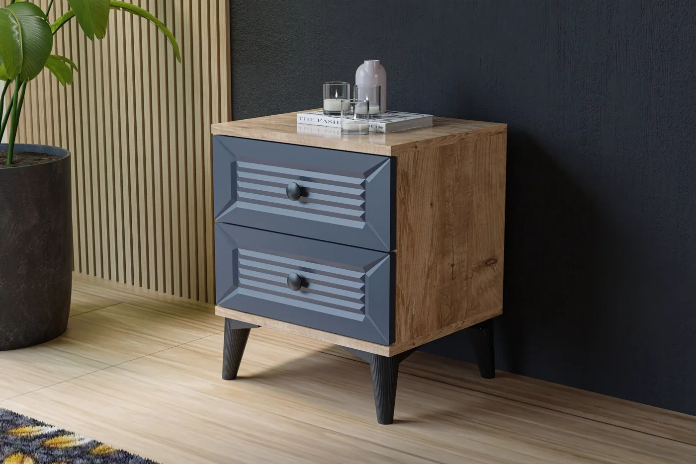 Vera Naz Youth Bedroom Set - Atlantic Pine / Anthracite TN0369