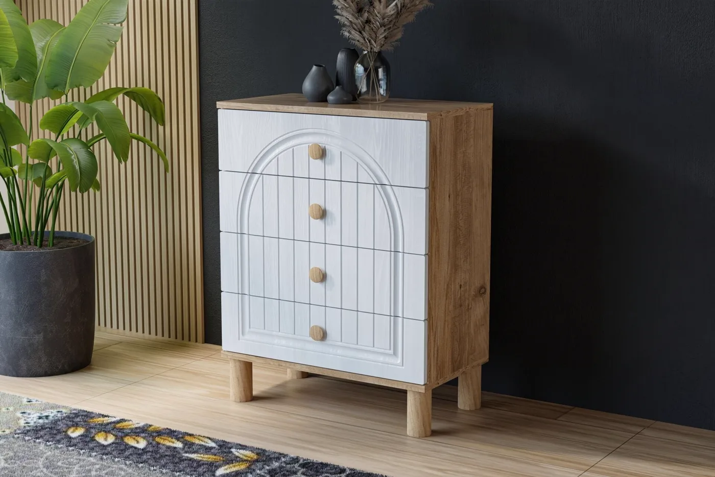Vera Bohem Teenage Room Set - Atlantic Pine / White TN0353