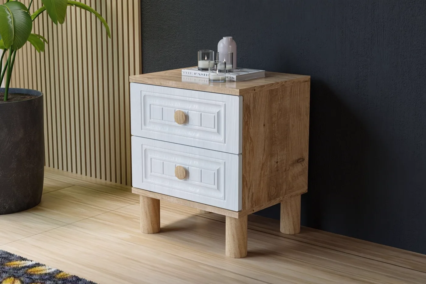 Vera Bohem Teenage Room Set - Atlantic Pine / White TN0353