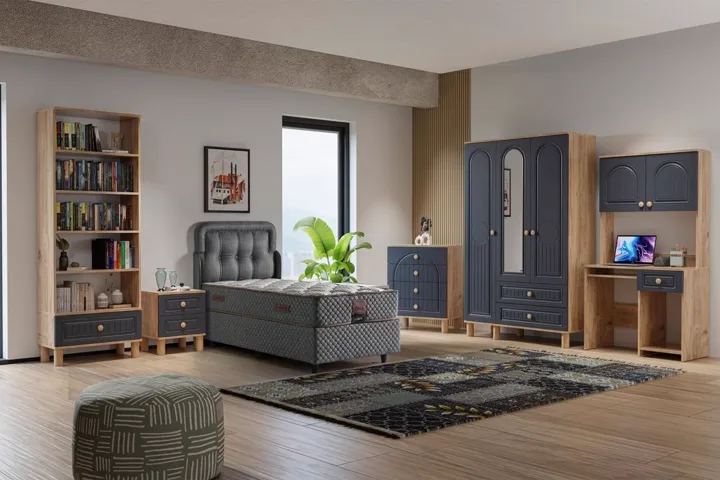 Vera Bohem Teenage Room Set - Atlantic Pine / Anthracite TN0345