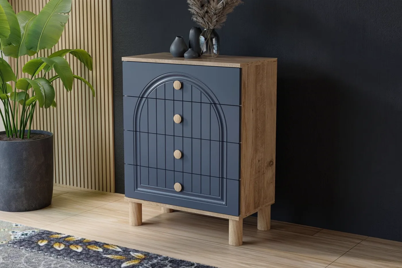 Vera Bohem Teenage Room Set - Atlantic Pine / Anthracite TN0345