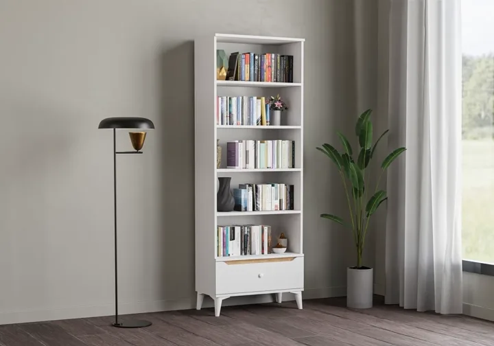 Carina Bookcase - White TN0325