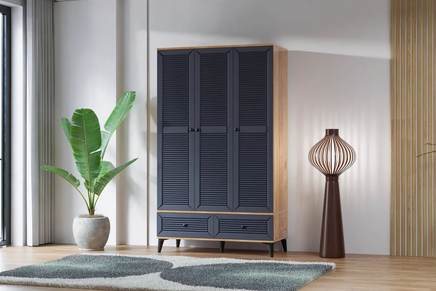 Carina Naz Youth Room Set - Atlantic Pine / Anthracite TN0273