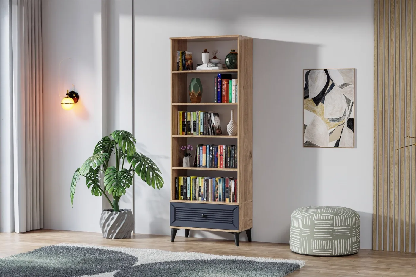 Carina Naz Youth Room Set - Atlantic Pine / Anthracite TN0273