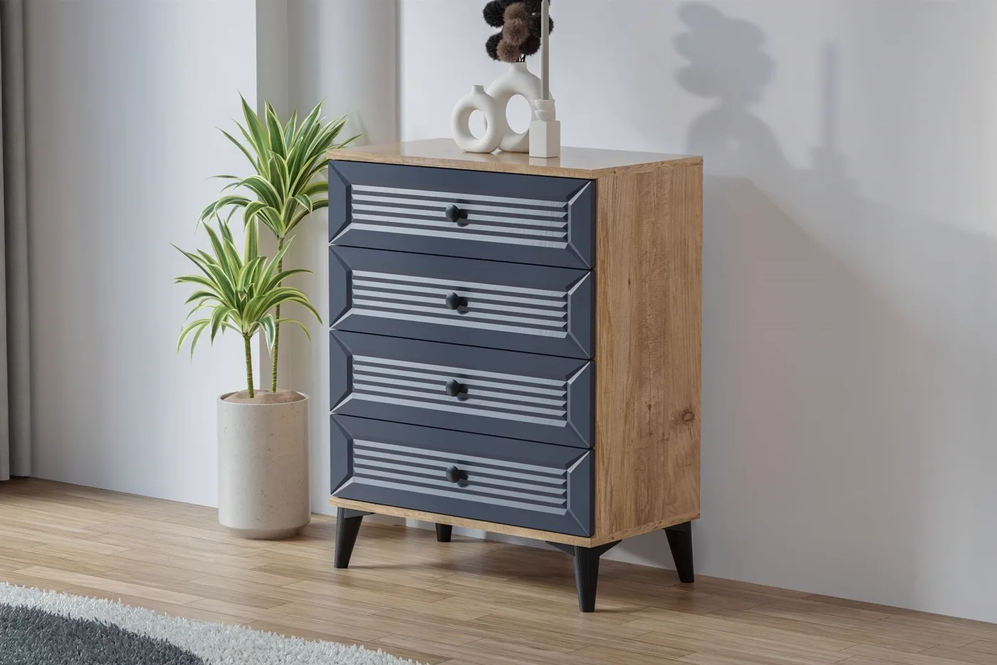 Carina Naz Youth Room Set - Atlantic Pine / Anthracite TN0273