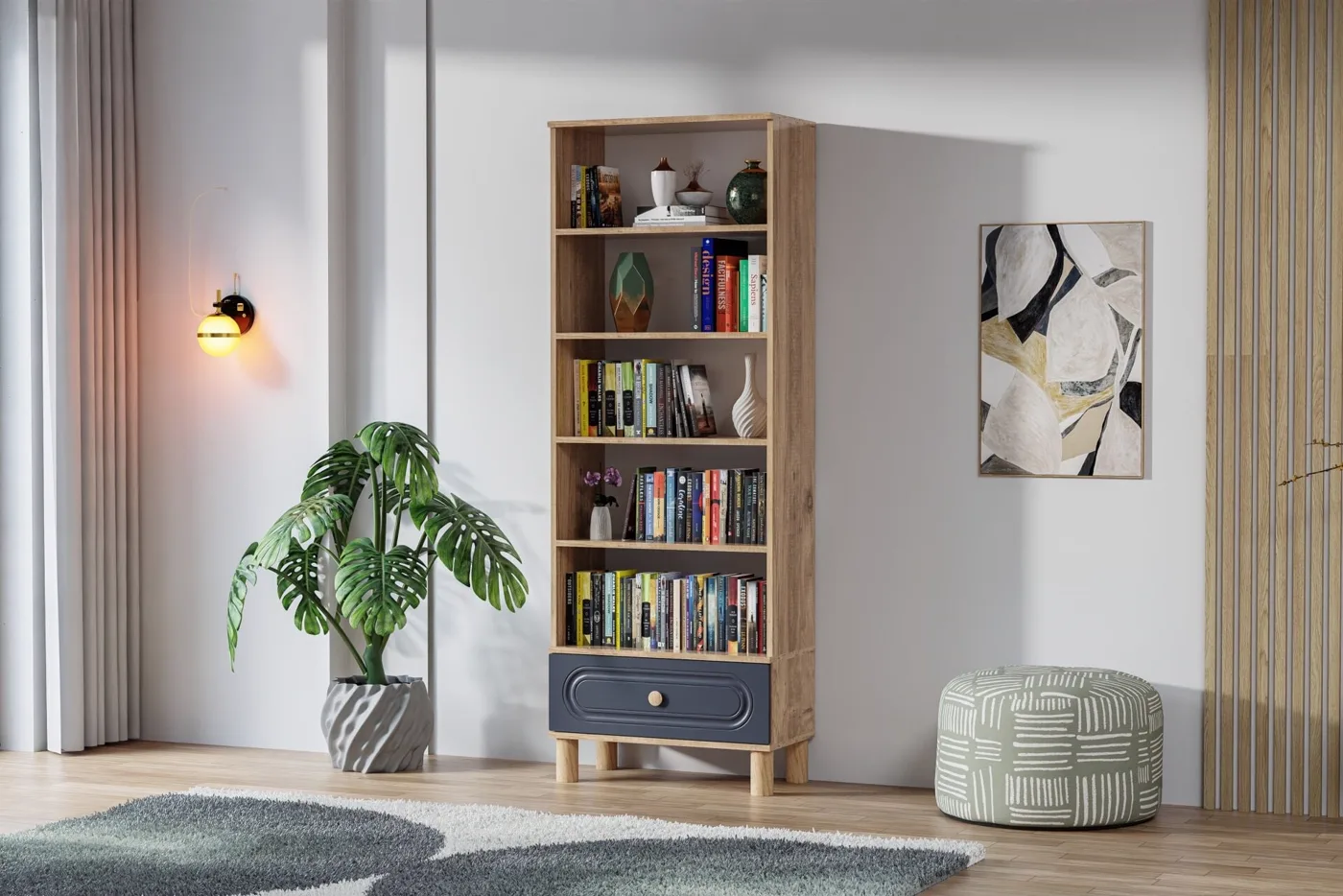 Carina Bohem Youth Room Set - Atlantic Pine / Anthracite TN0249