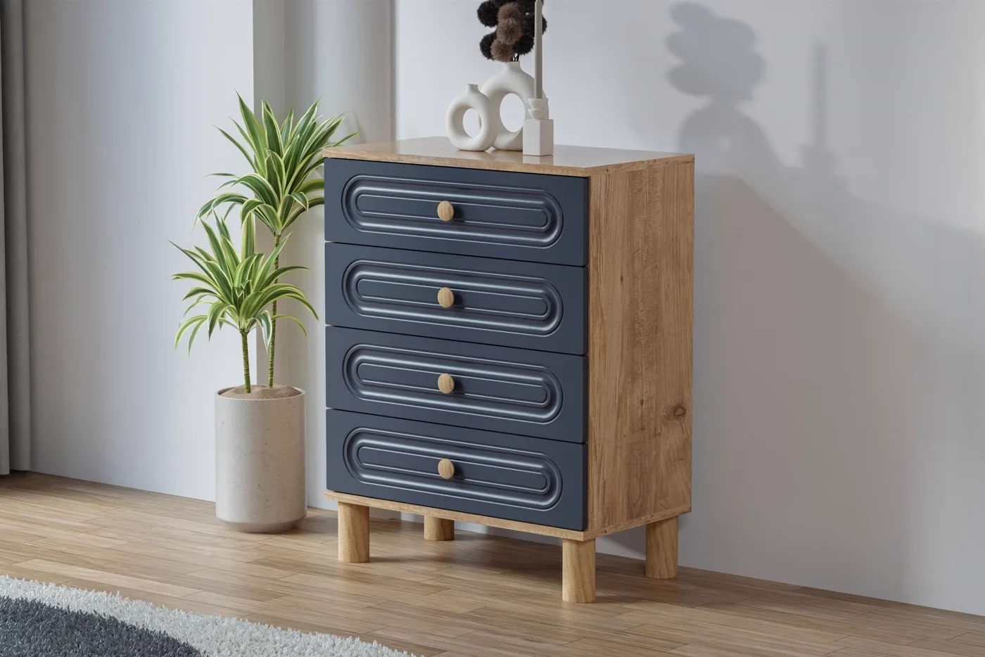 Carina Bohem Youth Room Set - Atlantic Pine / Anthracite TN0249