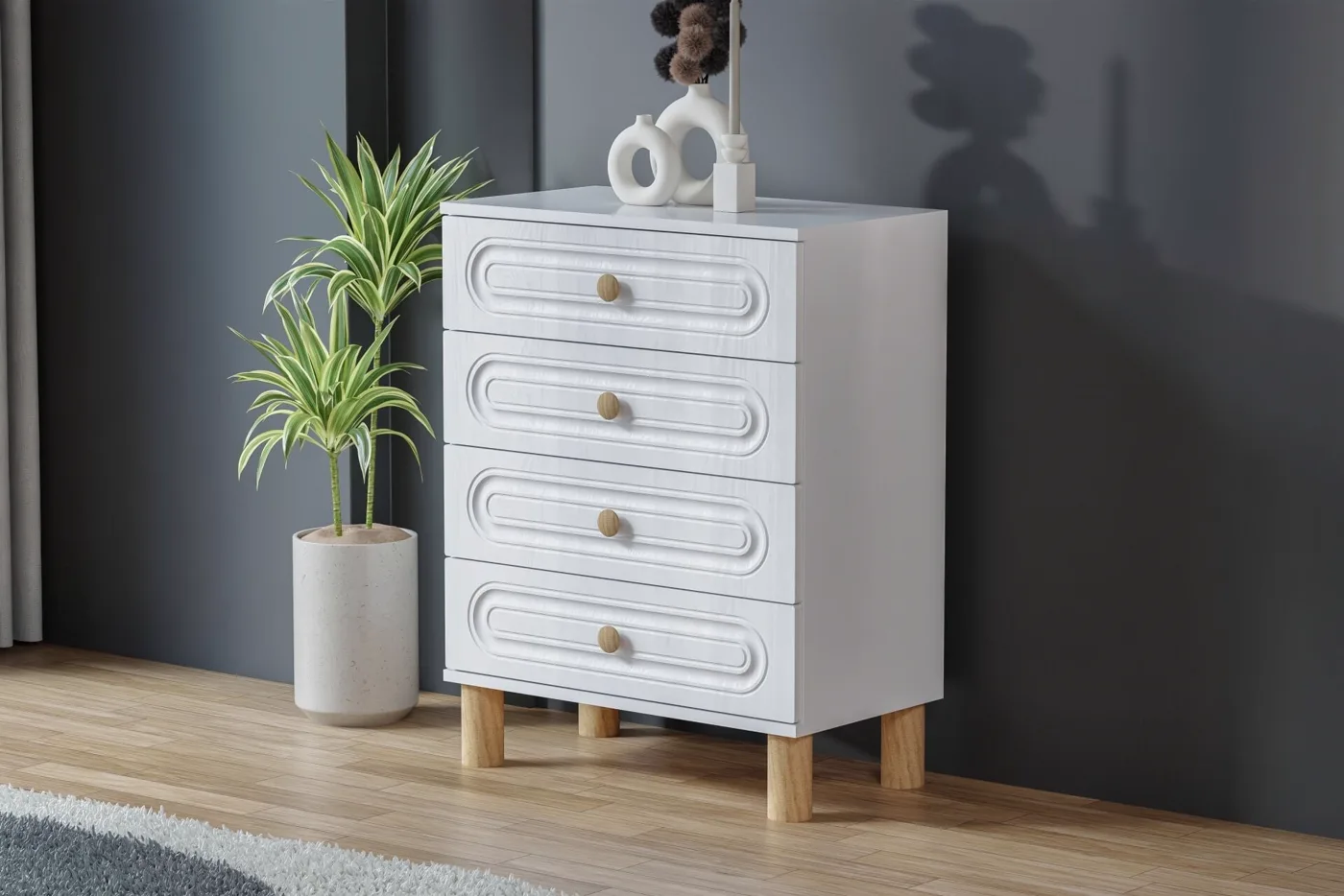 Carina Bohem Youth Room Set - White TN0241