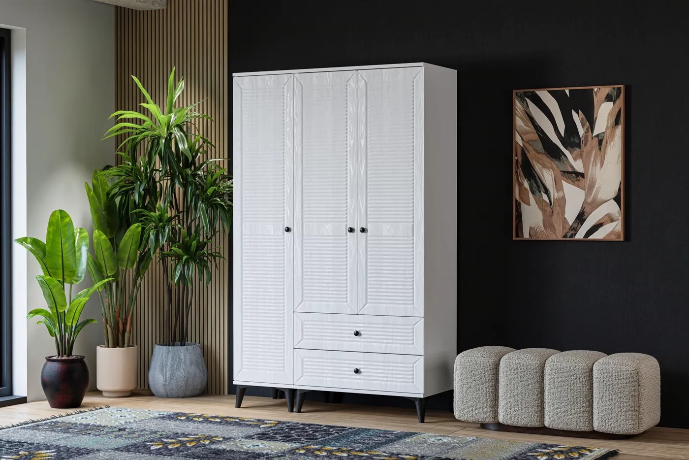 Vera Naz Youth Room Set - White TN0361